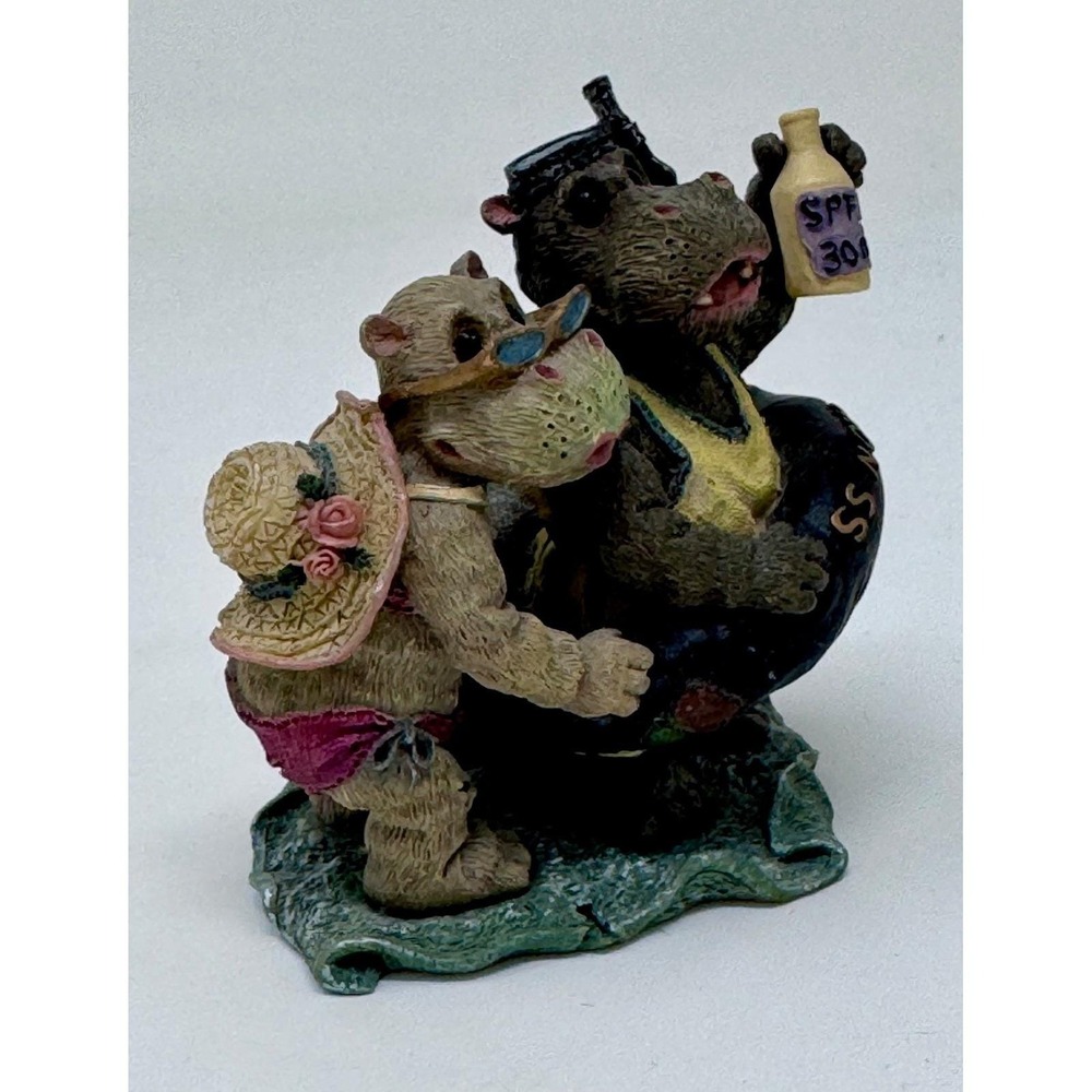 Boyds Bears Hippolita & Hugo D. Nile Noah's Ark Series 3 #2436 Bearstone Figurin - Picture 3 of 13